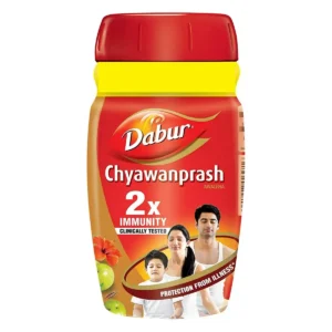 Jar of Dabur Chyawanprash.