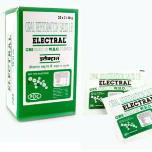 Box containing 30 sachets of Electral ORS Powder.