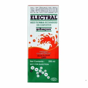 Bottle of Liveasy ORS Liquid Orange.