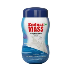 Pack of Cipla Endura Mass Vanilla weight gain powder.