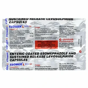 Esomer L Esomeprazole Levosulpiride Refractory GERD Cheaper Alternative Acidity Relief Guwahati Same-Day