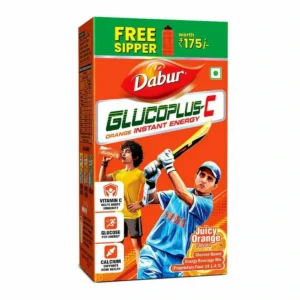 Box of Dabur Glucoplus C Orange energy powder.