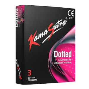 Pack of Kamasutra Dotted Condoms (3s).