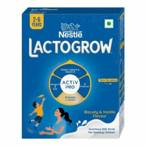 Pack of Nestle Lactogrow growth supplement.