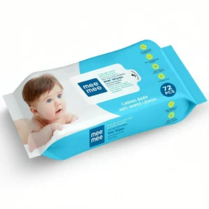 MeeMee Wipes pack 72 pieces without lid.