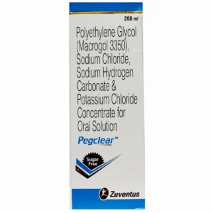Pegclear Syrup 200ml PEG Electrolytes Cheaper Alternative Guwahati 1 Hour