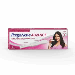 Box of Prega News Advance Test Kit.