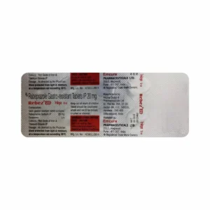 Rebez 20 Rabeprazole 20mg GERD Ulcer Acidity Relief Cheaper Alternative Guwahati 1 Hour