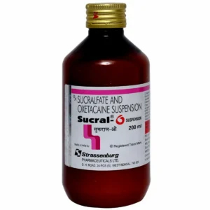 Sucral O Sucralfate Oxetacaine Syrup 200ml Ulcer Pain Relief Guwahati Same-Day