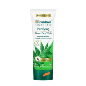 Tube of Himalaya Purifying Neem Face Wash.
