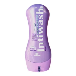 Bottle of Intiwash Feminine Hygiene Wash.