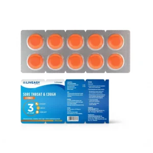 Liveasy Wellness Ginger Flavour Lozenges