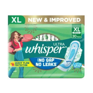 Pack of Whisper Choice Ultra Clean XL Pads (Green).