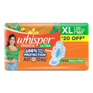 Pack of Whisper Choice Ultra XL Pads (Orange).