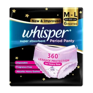 Pack of Whisper Period Panty M-L.